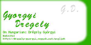 gyorgyi dregely business card